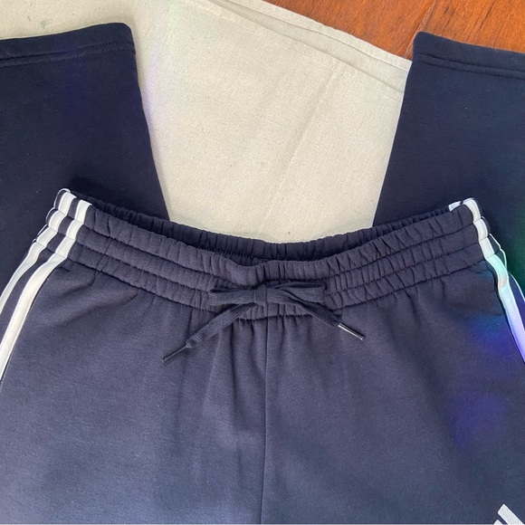Adidas Fleece Sweatpants Navy - Picture 6 of 8